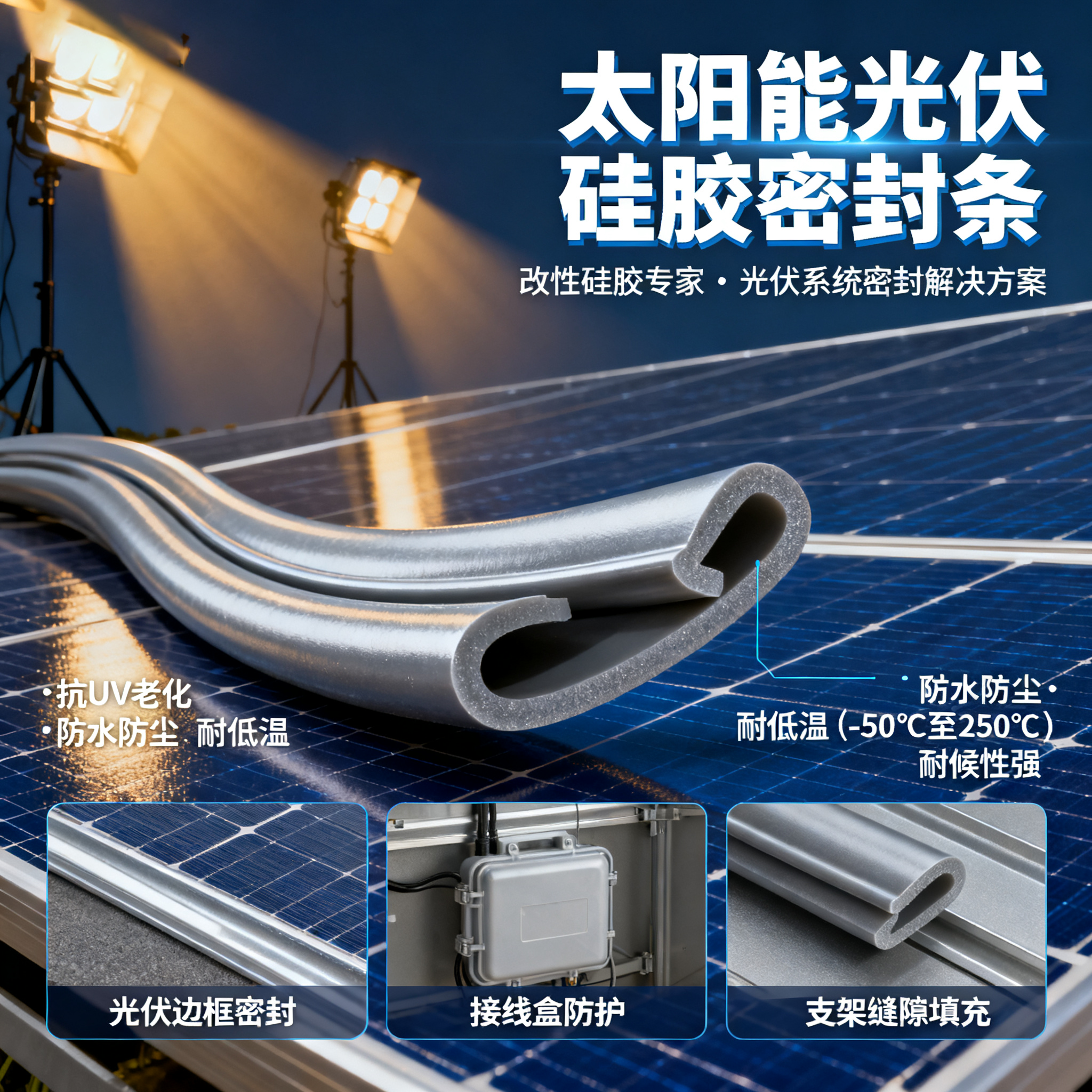 太陽能光伏硅膠密封條